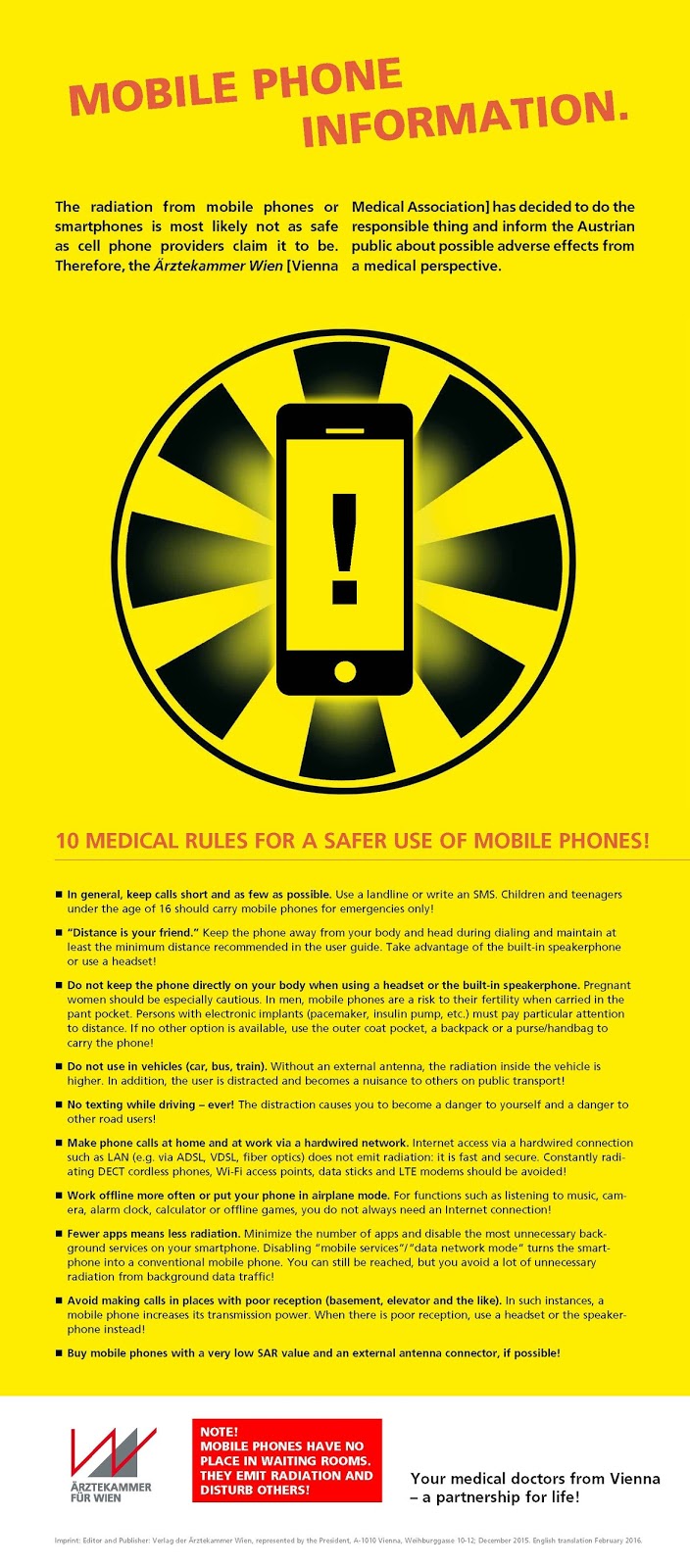 Cell Phone Guidelines - Vienna Medical Association